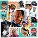 Lewis hamilton stickers
