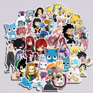 90's Kids Fairytale Anime Character Stickers, Pack of 44 Sticker, Decorative Vinyl Decals for Mobiles, Laptop, Helemt etc