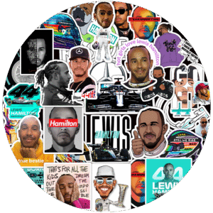 90s Kids Hamilton Stickers Pack of 45+ Stickers for Laptop, Bike Helmet, Diary, Guitar, Mobile - Laminated | Waterproof | Residue Free |Premium Vinyl Stickers for Fans