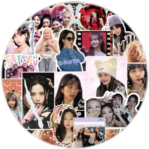 90’s Kids Blackpink Sticker Pack of 50 | Trendy K-Pop Vinyl Stickers for Fans | Decorate Laptops, Bottles, Phones, Notebooks & More