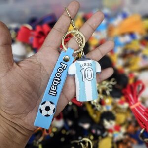 90’s Kids Football Star Lionel Messi Jersey No 10 Keychain | Sports Fan Collectible