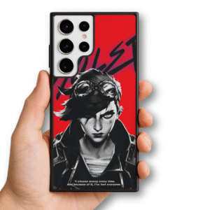 90’s Kids  Vi League of Legends Gaming Phone Case, Arcane Theme Art Design 2 for all Models of iPhone 15-16, Samsung S serise 23-25, Google Pixel9-proxl