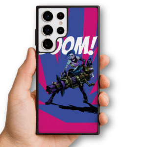 90’s Kids Jinx League of Legends Gaming Phone Case, Arcane Theme Art Design for all Models of iPhone 15-16, Samsung S serise 23-25, Google Pixel9-proxl