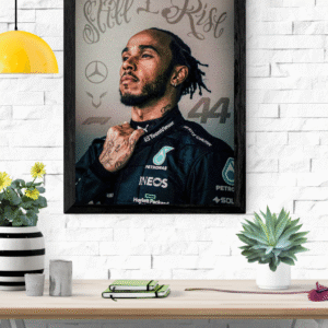 Hamilton Petronas Framed Poster A4