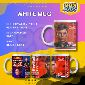 Max Verstappen F1 Racing Printed Coffee Mug