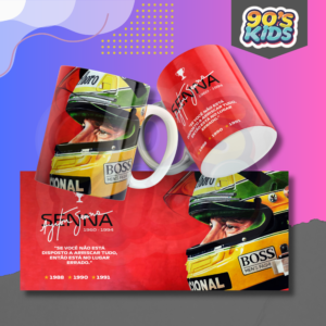 Ayrton Senna Black Tribute Coffee Mug