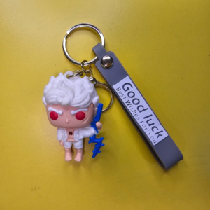 Anime Satoru Gojo Figure Keychain with Strap – Stylish Good Luck Keyring