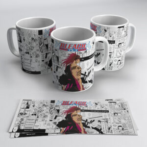 Bleach Renji Abarai Anime Mug – Bold Manga Panel Design