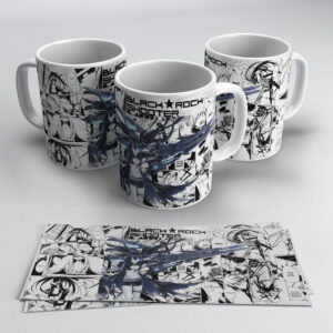 Black Rock Shooter Anime Action Mug – Manga Panel Design