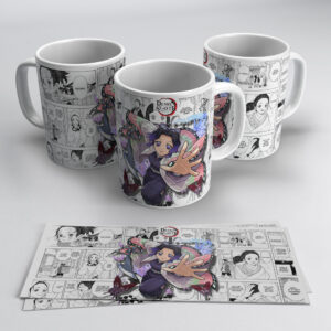Demon Slayer Shinobu Kocho Butterfly Design Mug – Anime Manga Style