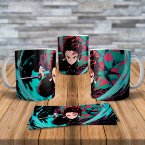 Tanjiro Kamado Water Breathing Mug – Demon Slayer Action Design
