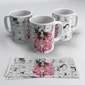 Demon Slayer Nezuko Flame Power Mug – Anime Manga Design