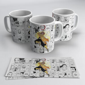 Demon Slayer Zenitsu Action Mug – Lightning Manga Design