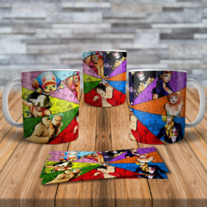 One Piece Color Panel Crew Anime Coffee Mug