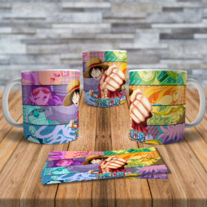 One Piece Luffy Punch Anime Coffee Mug