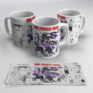 One Punch Man Sonic Ninja Anime Mug – Manga Panel Design