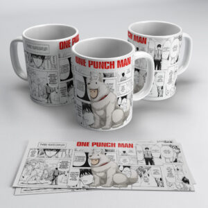 One Punch Man Watchdog Man Anime Mug – Manga Panel Design