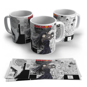 Sakamoto Days Elegant Anime Girl Mug – Manga Panel Style
