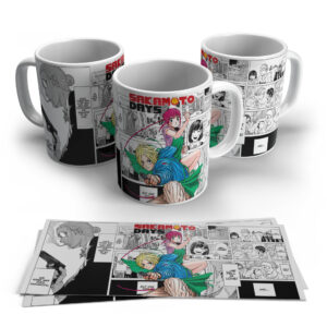 Sakamoto Days Duo Action Anime Mug – Manga Panel Design
