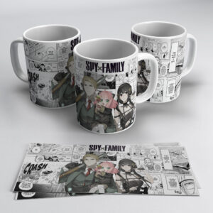 Spy Family Trio Anime Mug – Loid, Yor & Anya Print