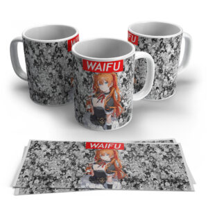 Waifu Anime Girl Printed Coffee Mug
