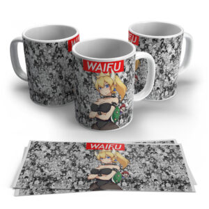 Waifu Power Anime Mug – Blonde Warrior Manga Design